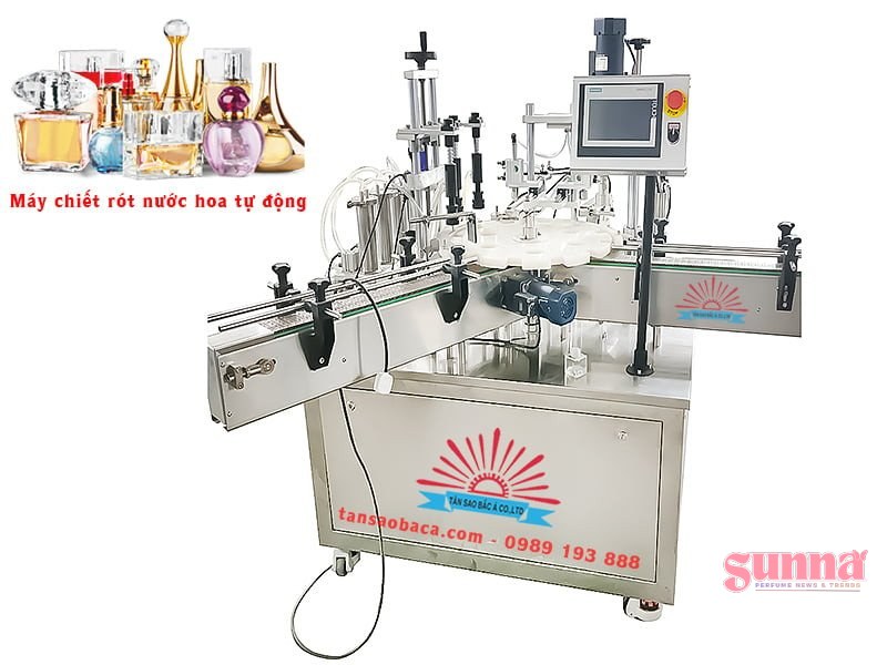 máy chiết rót tinh dầu nước hoa tự động - Sunna.vn