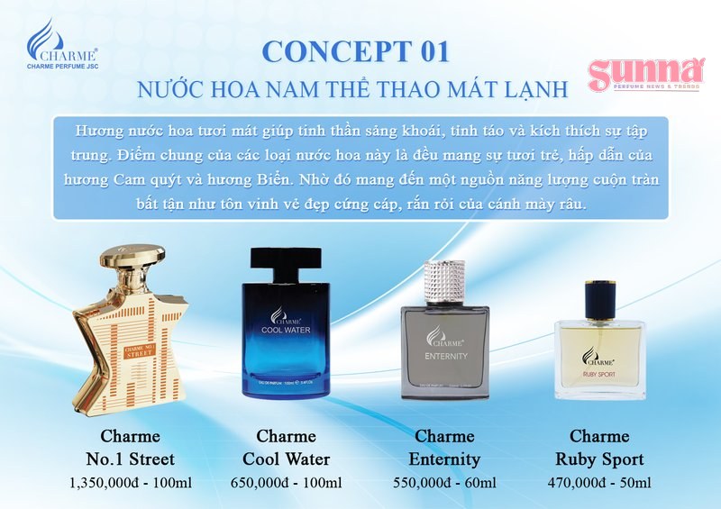 Nước hoa Charme nam mùi nào thơm nhất gợi ý từ chuyên gia Sunna 4 nước hoa charme nam mùi nào thơm nhất - Sunna.vn