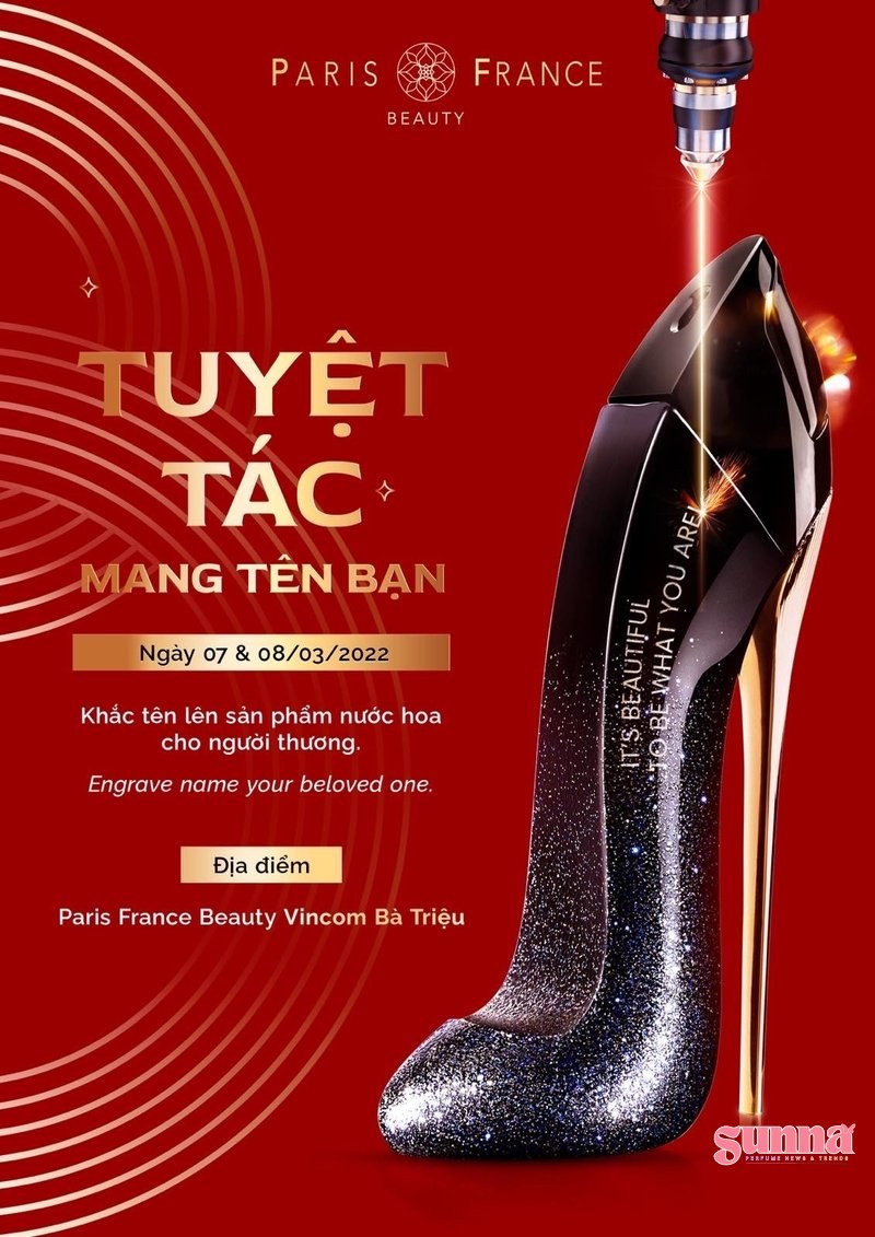 Tuyệt tác nước hoa khắc tên bạn từ Paris France Beauty
